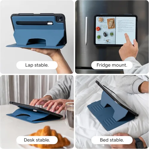 Vista 4 de Funda Zugu Case para iPad Air de 13 pulgadas M3 2025 y M2 2024 y de 12.9 pulgadas (3ª/4ª generación), funda protectora delgada con carga