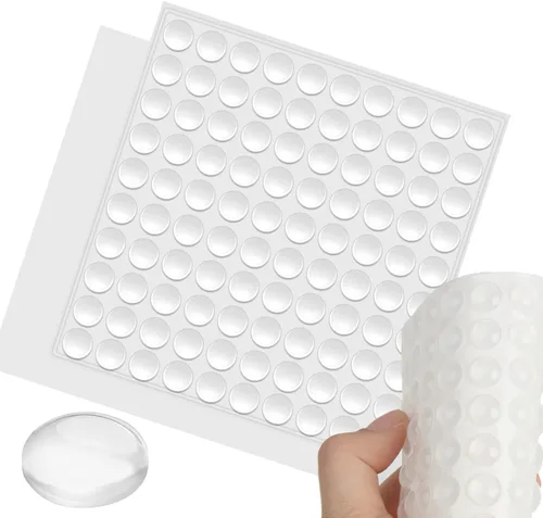 LOMIMOS 200 piezas de parachoques para puerta de gabinete, suave autoadhesivo, transparente, amortiguador de sonido, almohadilla protectora de goma