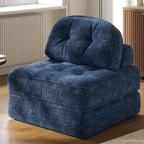 Vista 10 de Dowinx Sofá cama plegable con almohada, cómodo sofá cama convertible para adultos, hogar, sala de estar y juegos, diseño moderno y cómodo