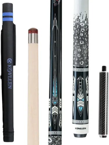 Vista 11 de KONLLEN Maple Pool Cue Stick – Low Deflection Performance Billiard Cue for Adults, Professional Play