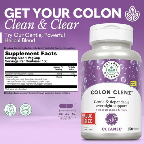 Vista 3 de Natural Balance Happy Camper and Colon Clenz Bundle – Soporte para el estado de ánimo para sentirse bien más limpieza y desintoxicación de colon a
