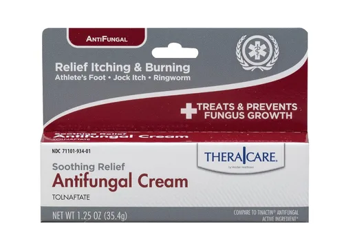 Crema Antifúngica Thera|Care | Alivio Suavizante | Alivio de Picazón, Ardor y Grietas | 1.25oz