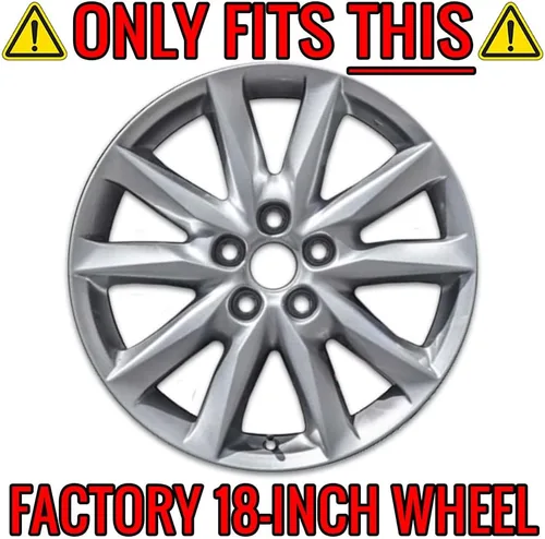 Vista 3 de Juego de 4 fundas de rueda de 18" 5 Dbl Spk para Mazda 3 Touring 2017-2019 - Negro brillante