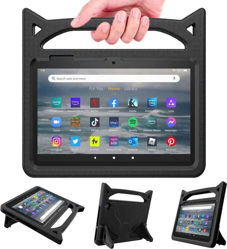 Funda para tablet de 7 pulgadas para niños, ligera, a prueba de golpes, con asa y soporte para tablet de 7 pulgadas, funda incompatible con iPad