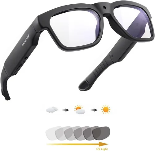 Vista 13 de OhO Smart Glasses with Full HD Camera & Open Ear Bluetooth Speaker Headphone,Built in Memory,for Men Women