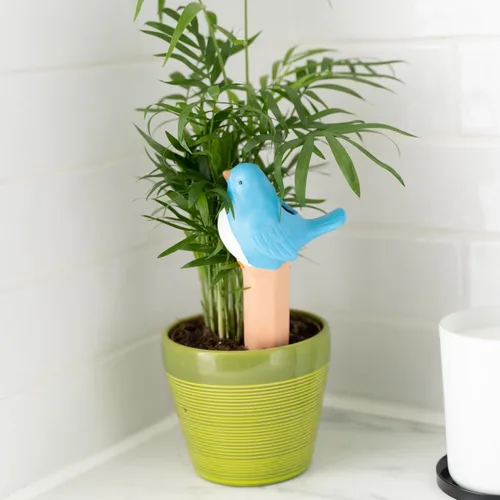 Vista 8 de 4 dispositivos de riego de plantas de pájaros de terracota para regar plantas, riego automático, picos de pájaros de terracota con riego automático