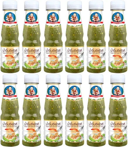 Vista 6 de Salsa de mariscos Healthy Boy (chile verde y lima), 6 onzas, producto de Tailandia (paquete de 1)