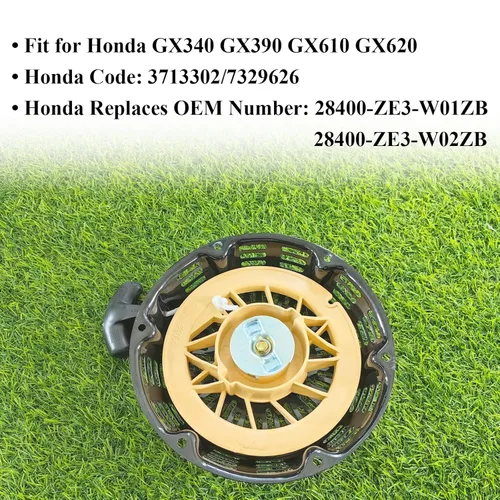 Vista 3 de Conjunto de arranque compatible con Honda GX340 GX390 GX610 GX620 11HP 13HP 18HP 20HP Harbor Freight Predator 420cc Motor Recoil Starter