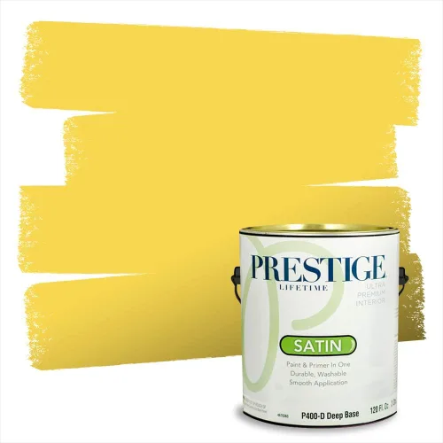Vista 29 de PRESTIGE Pinturas de pintura exterior e imprimación en uno, 1 galón, plano, combinación comparable de Benjamin Moore* Pila de heno