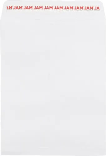 Vista 18 de JAM PAPER #14 Policy - Sobres comerciales de catálogo de extremo abierto con cierre de despegar y sellar, 5 x 11 1/2, color blanco, paquete de 25