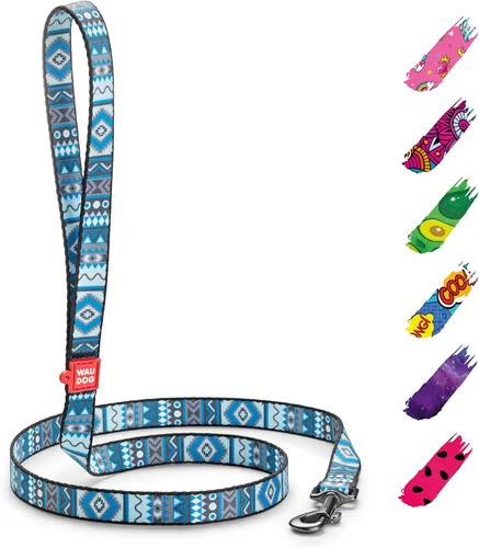 Vista 11 de WAUDOG Correa de nailon para perros pequeños y medianos, correa resistente de 4 pies para razas grandes