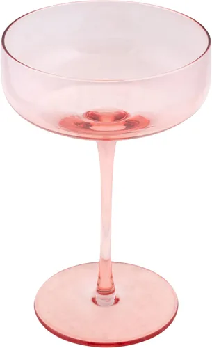 Vista 2 de Karma Mid Century Champagne Coupe, juego de cuatro unidades, color rubor
