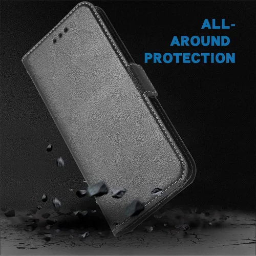 Vista 6 de Compatible con Huawei Mate 10 Pro - Funda tipo cartera de cuero con tapa para tarjetero, accesorios para celulares, monedero folio, fundas