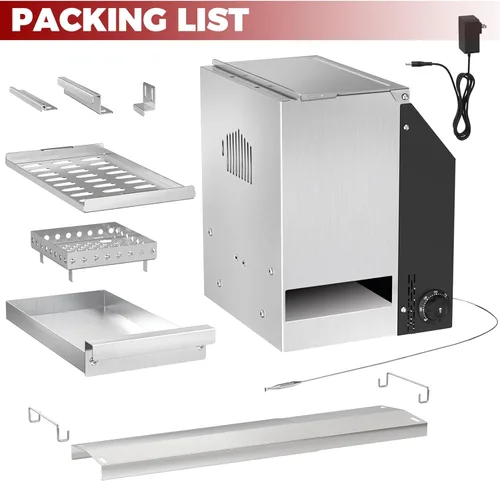 Vista 8 de Gravity Smoker Side Firebox Kit de reequipamiento para Char Criller Carbón Barril Parrilla Parte para Master Forge Chargriller Offset Madera Pellet