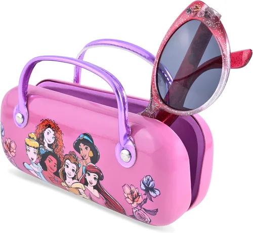 Vista 3 de Pan Oceanic Disney Princess - Gafas de sol para niñas con estuche a juego para gafas de sol para niños