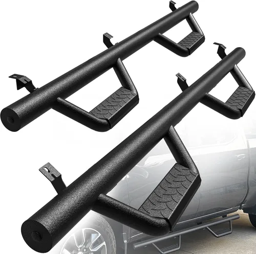 Vista 15 de YITAMOTOR Estribos de 6 pulgadas compatibles con Toyota Tacoma Access Cab 2005-2023, escalones laterales de aluminio negro barras Nerf
