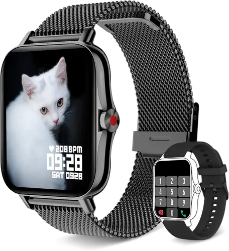 Vista 7 de Iaret Relojes inteligentes para mujer (respuesta/hacer llamadas), reloj inteligente para teléfonos Android iPhone, pantalla táctil HD de 1.7