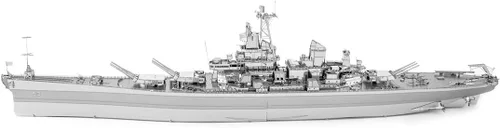 Vista 5 de Fascinations Metal Earth Serie Premium USS Missouri (BB-63) Kit de modelo de metal 3D