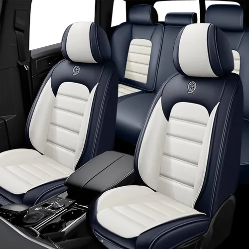 Vista 14 de 5 fundas de asiento para Nissan Frontier 2005-2023, de cuero, impermeables, antideslizantes, cómodas fundas de asiento de automóvil con bolsa