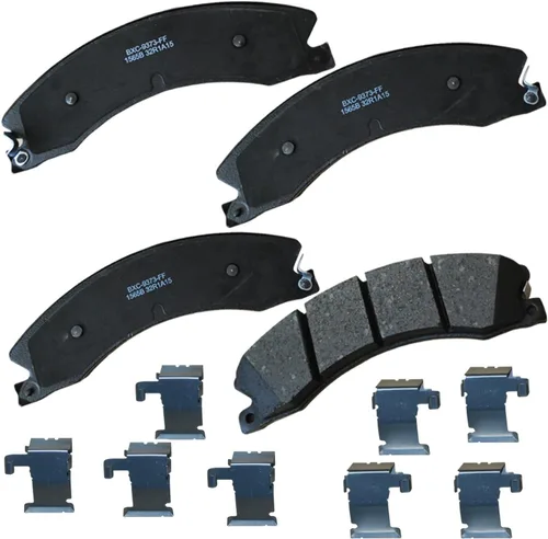 Vista 155 de Pastillas de freno traseras cerámicas Bendix Premium SBC1337 para Cadillac CTS 2014-2008, SRX 2016-2010, Chevrolet Camaro 2015-2010, Saab 9-4X 2011