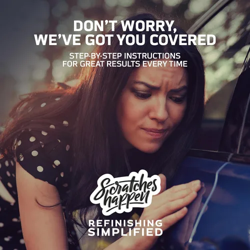 Vista 6 de ScratchesHappen Kit de pintura de retoque Exact-Match – Boulder Gray Pearl (KBY) para Nissan – Essential (pintura + capa transparente)