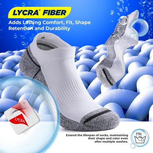 Vista 3 de TANSTC Calcetines profesionales de la compresión Coolmax que corren los calcetines con el Lycra, calcetines atléticos que absorben la humedad