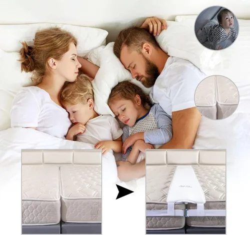 Kit de convertidor genérico de puente de cama individual a King, relleno de espuma viscoelástica 25D, conector de colchón ajustable para camas extra