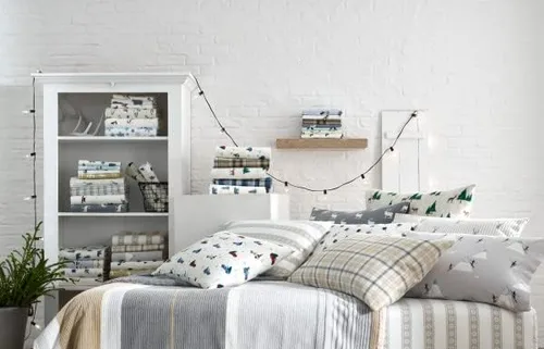 Vista 9 de Eddie Bauer - Sábanas tamaño Queen, juego de ropa de cama de percal de algodón, decoración del hogar crujiente y fresca (río abajo, Queen)