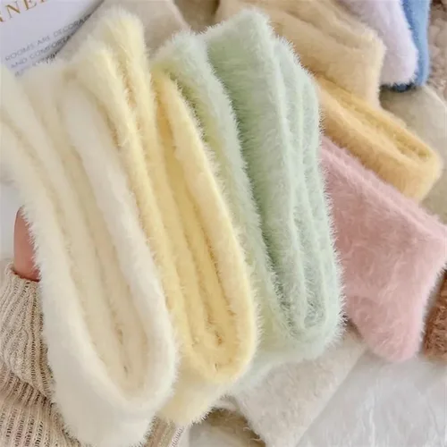 Vista 5 de TRENIS Cute Sleeping Socks Autumn Winter Thickened Super Soft Mid-tube Socks