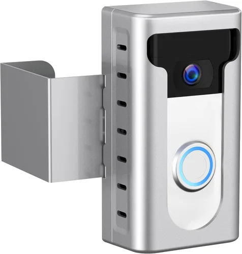 Vista 9 de KIMILAR Soporte para Timbre de Video Antirrobo Mejorado 2024, No Bloquea el Sensor de Movimiento del Timbre, Soporte de Montaje Ajustable Sin