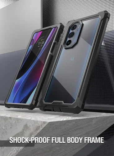 Vista 8 de Poetic Guardian Series - Funda diseñada para Motorola Edge Plus 5G de 6.7 pulgadas (2022) / Edge+ 5G UW (2022), modelo # XT2201, cubierta híbrida