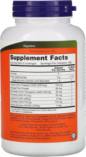 Vista 2 de Enzimas de papaya (masticables) - 360 pastillas por ahora