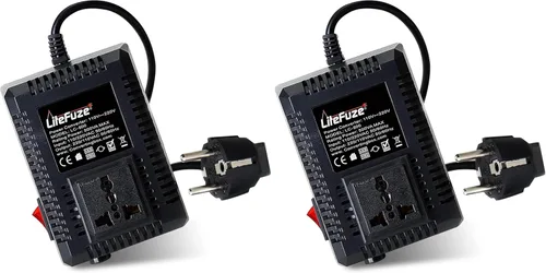 Vista 8 de LiteFuze, convertor de voltaje alto/bajo para viaje. Cable EE.UU.