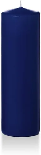 Vista 101 de yummi Velas redondas de pilar de lavanda de 3 x 6 pulgadas - 3 por paquete