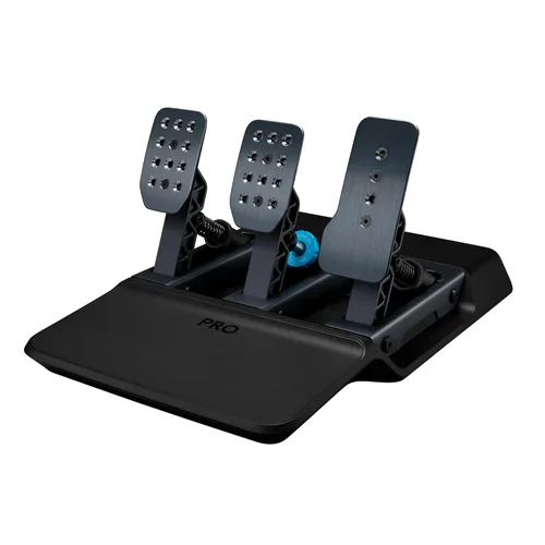 Logitech G PRO Racing Pedales - Pedales de simulador de carreras con freno de celda de carga de 220.5 lbs, muelles y elastómeros intercambiables,