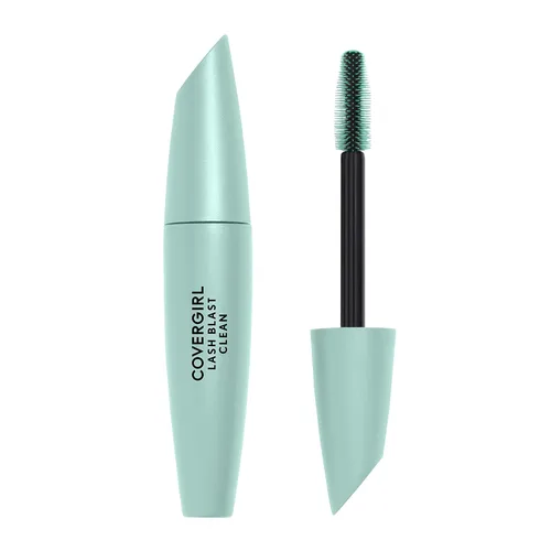 Covergirl - Máscara Lash Blast Clean de volumen, fórmula vegana, voluminizadora, a prueba de manchas, negro intenso, 1 unidad