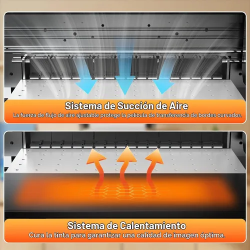 Vista 6 de RAINBOWDGT Paquete de impresora DTF A3 de 13 pulgadas R1390 con horno