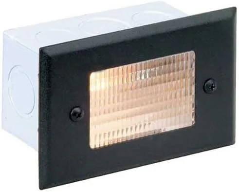 Corona Lighting CL-350-BK - Luz empotrable rectangular de bajo voltaje, 18 W, color negro, 5 pulgadas de ancho x 3 pulgadas de alto