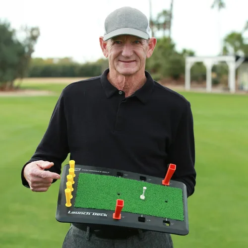Vista 5 de Performance Golf Entrenador de swing de golf de plataforma de lanzamiento - Herramienta de dominio de Slice I Swing por Hank Haney I Comentarios