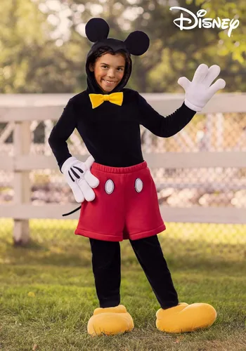 Vista 2 de Disfraz de Mickey Mouse Deluxe de Disney para niños, Rojo