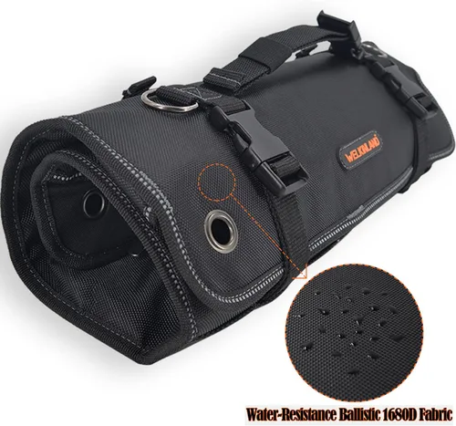 Vista 2 de WELKINLAND Rollo de herramientas de llave de 22 bolsillos, bolsa de soporte de rollo de 0.25 a 1.25 pulgadas, funda para llaves, bolsa de llaves