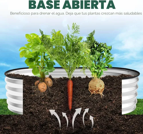 Vista 6 de Utopia Home Kit de cama de jardín elevada galvanizada de 4 x 2 x 1 pies, jardinera elevada para exteriores, cama elevada de metal de fácil montaje