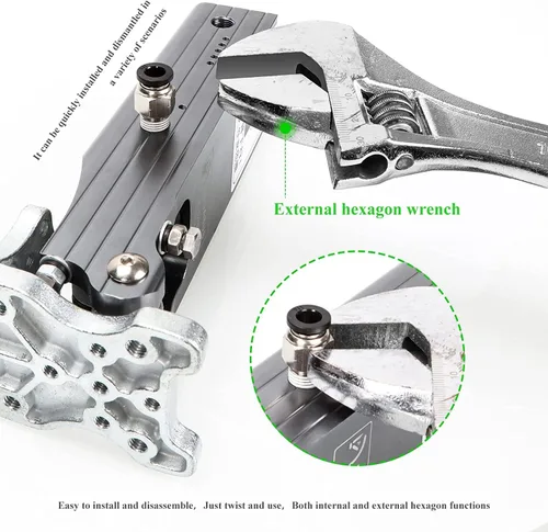 Vista 5 de Tubo neumático macho recto de 1/2 pulgada OD x 1/2 pulgada NPT Push para conectar accesorios modo PC1/2xN04 (paquete de 2)