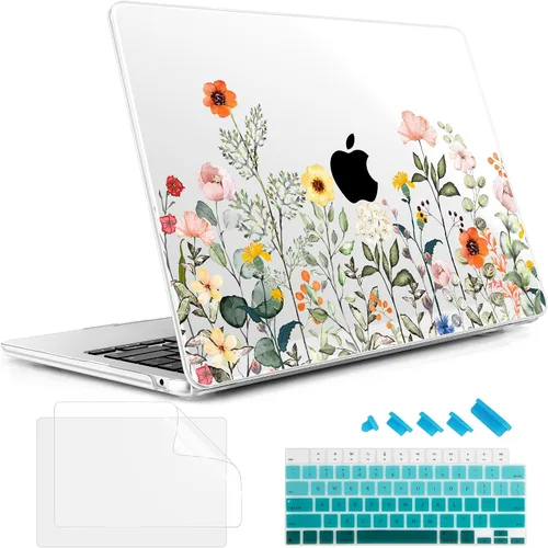 Vista 10 de May Chen Funda rígida de plástico para MacBook Air de 13.6 pulgadas 2026 2025 2024-2022 M5 A3449 M4 A3240 M3 A3113 M2 A2681, carcasa rígida