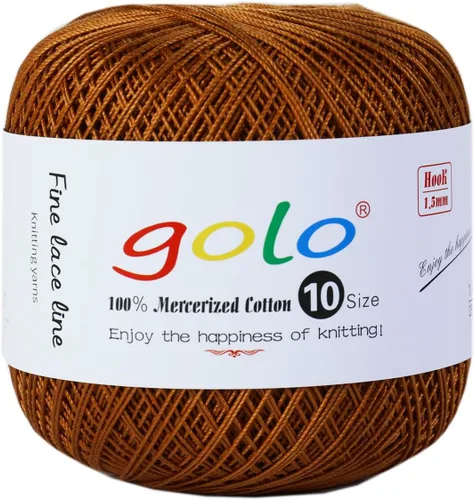 Vista 124 de golo 24 bolas hilo de ganchillo tamaño 10 hilo para tejer a mano hilo de ganchillo 10-24-1