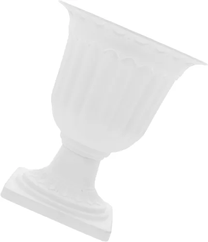 Vista 4 de Maceta clásica de plástico para urnas altas de plástico, jarrones de flores con pedestal, maceta para plantas, macetas griegas para Navidad, boda