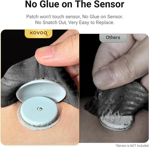Vista 3 de Paquete de 25 fundas de sensor Libre, KOVOQ Freestyle Libre 2 y Lingo CGM impermeables, cubierta protectora rígida contra golpes y arañazos