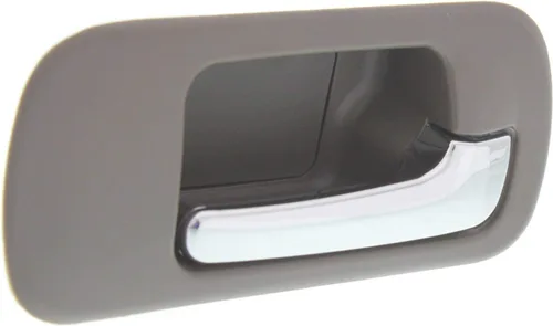 Vista 5 de Garage-Pro Juego de manijas de puerta interiores para Honda Civic 2001-2005, lado del pasajero, bisel marrón con palanca cromada, manija de puerta