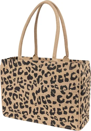 Vista 11 de Bolsa de mano de yute KAF Home para el mercado con asas, Talla única