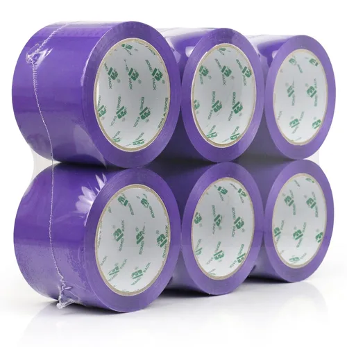 Vista 11 de BOMEI PACK Cinta de embalaje rosa de 3 pulgadas de ancho, 6 rollos de repuesto de cinta de envío rosa para embalaje, mudanza y almacenamiento, 2.4